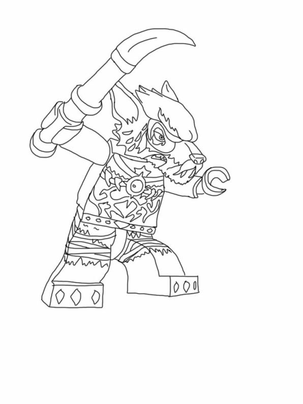 15 coloring pages of Lego Chima